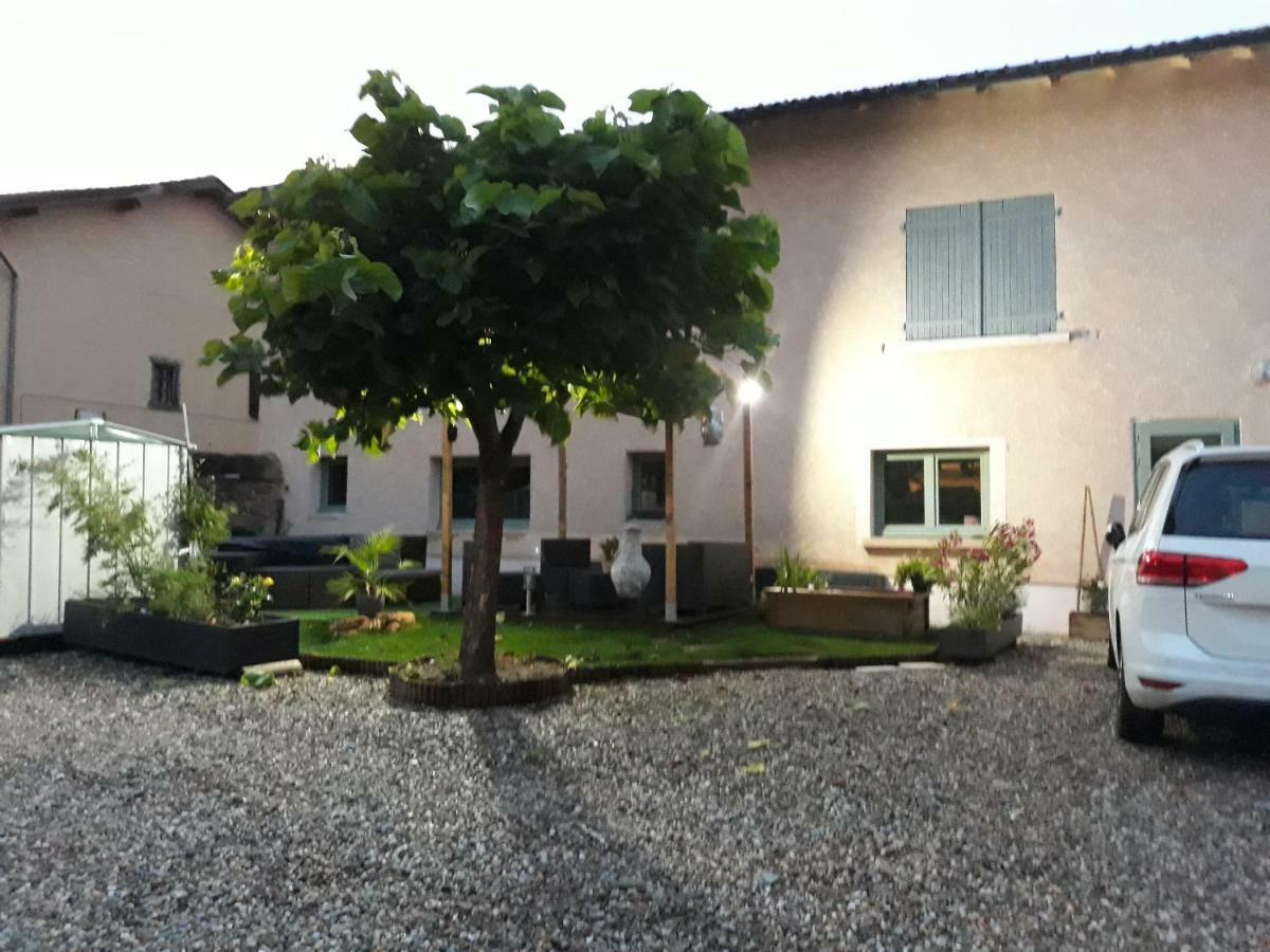 La Maison des Vignes - petits déjeuners continental Charentay Exterior foto